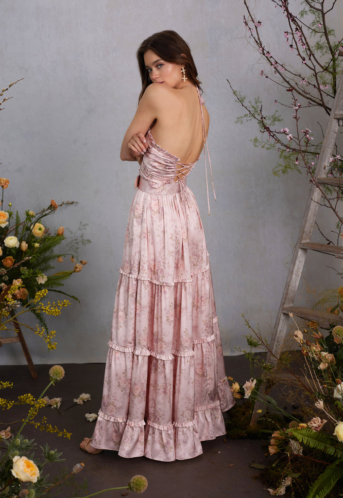 The Penelope Dress in Blush Bouquet – V. Chapman