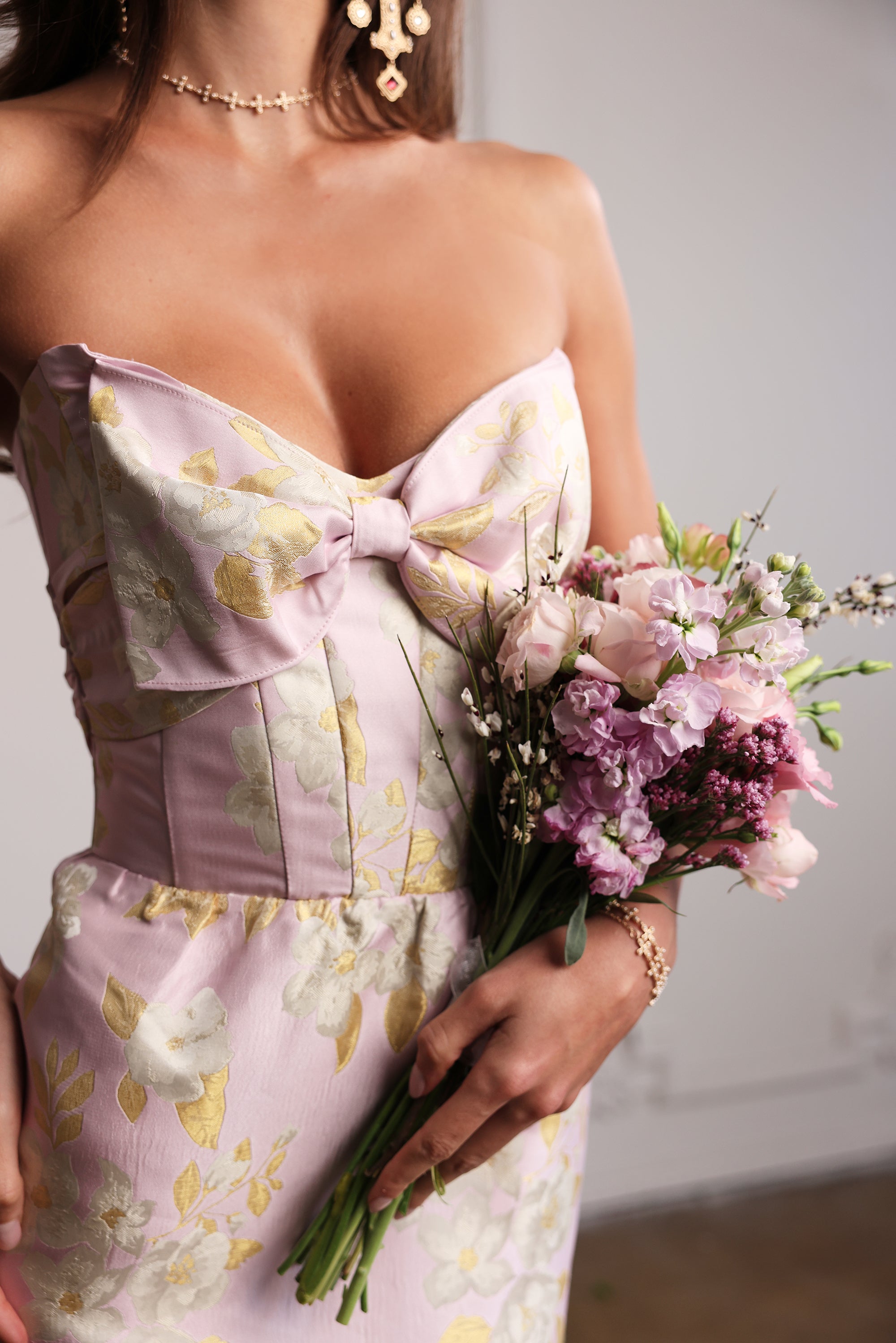 The Beth Dress in Light Lilac Baroque Floral – V. Chapman