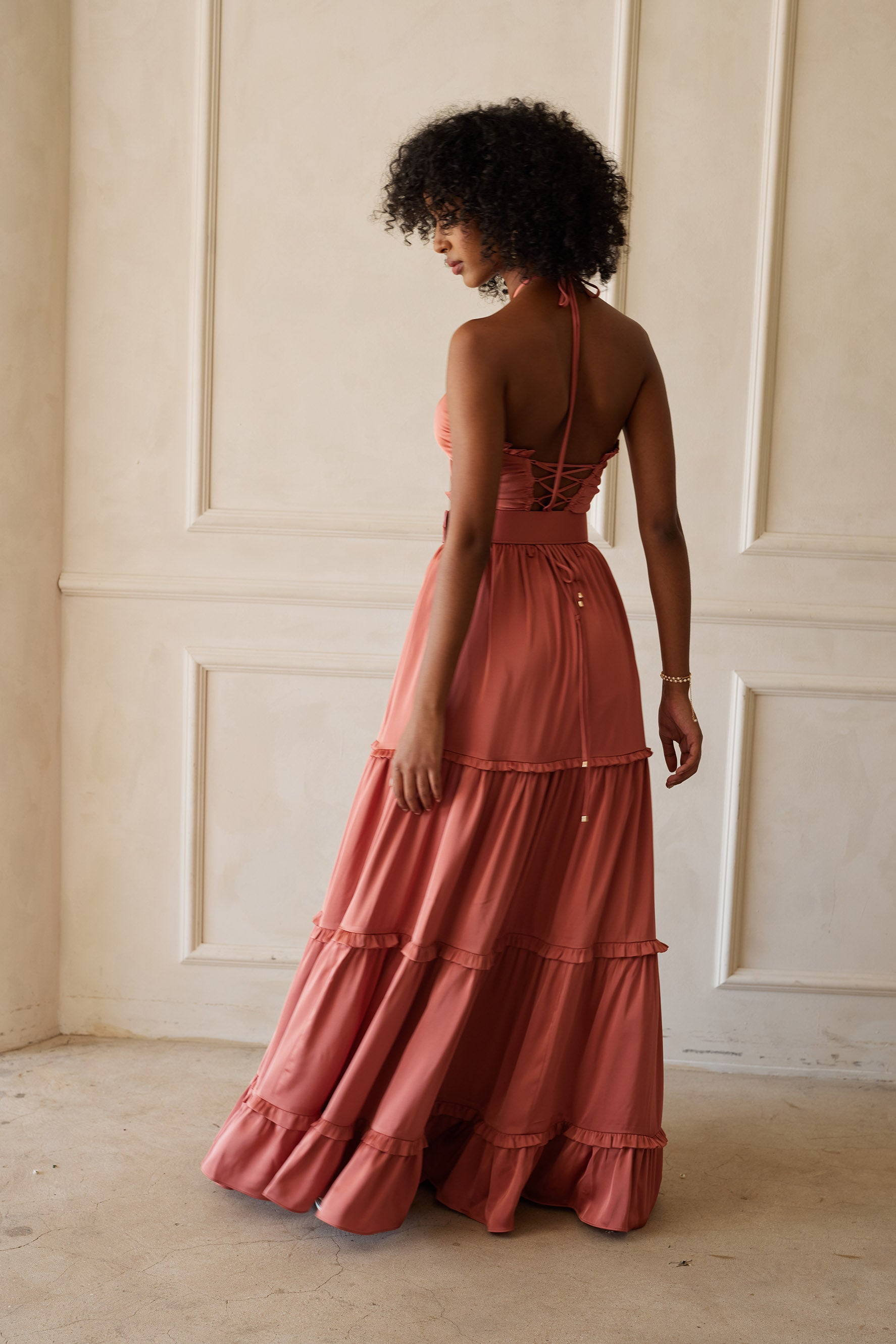 The Penelope Dress in Dusty Cedar – V. Chapman