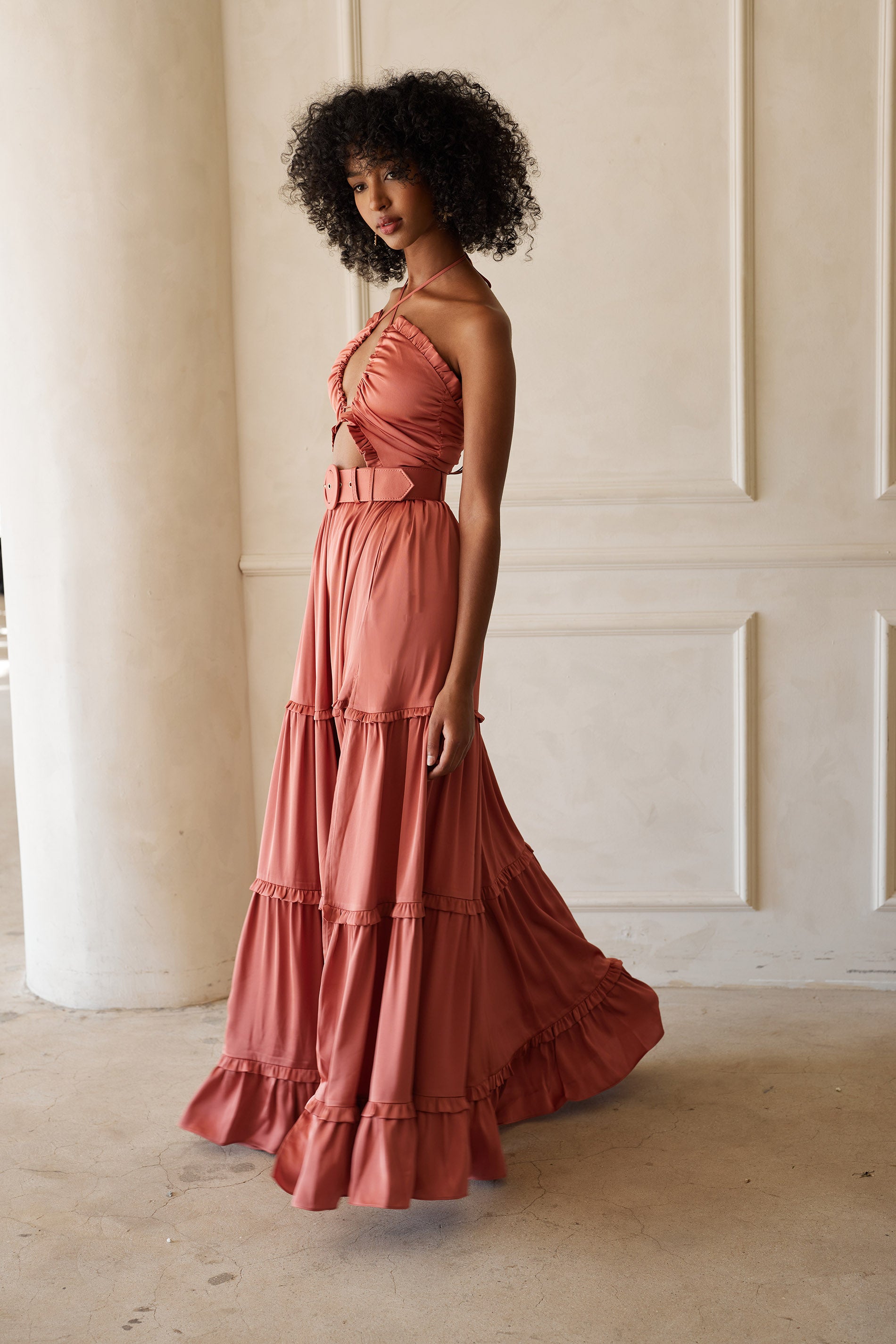 The Penelope Dress in Dusty Cedar – V. Chapman