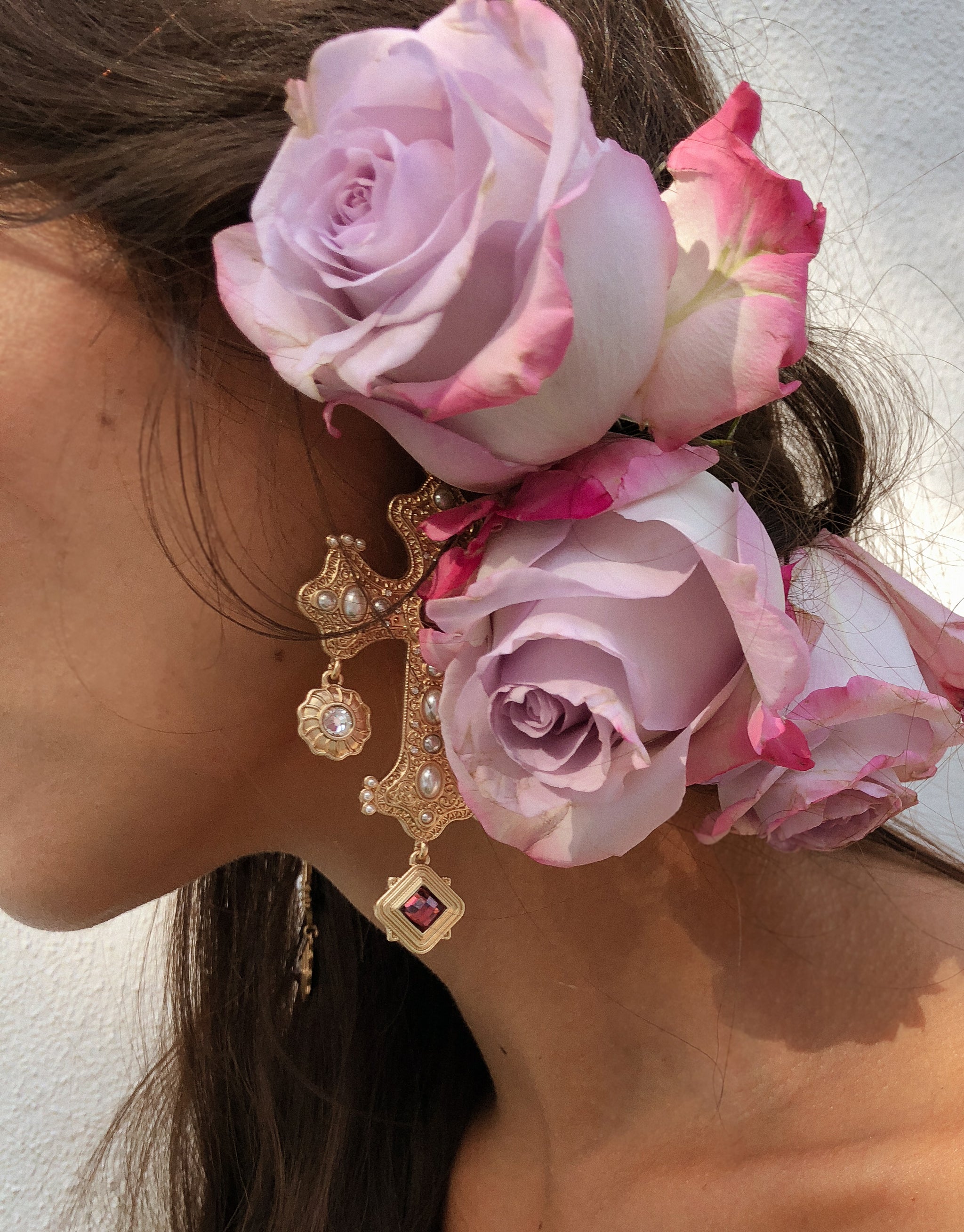 The Positano Earring in Vintage Rose – V. Chapman